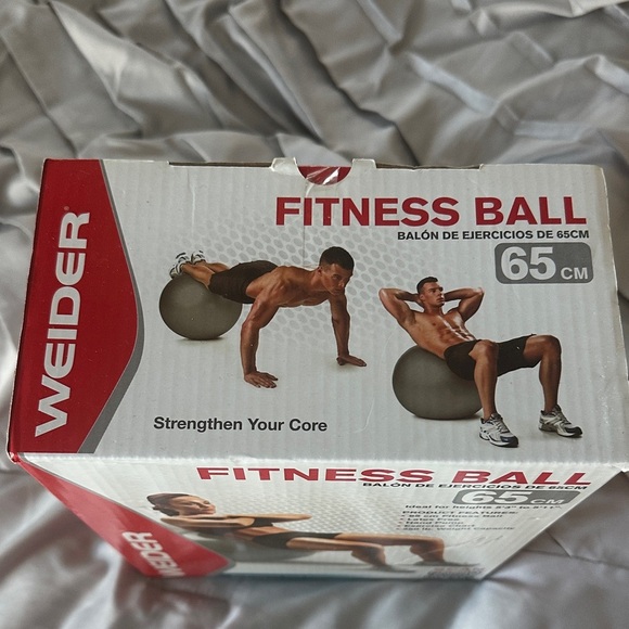 Silver Fitness Ball - Picture 2 of 2